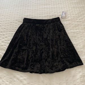 Garage velvet mini skirt